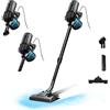 Cecotec Scopa Elettrica Conga Thunderbrush 560, 600W, 2in1, 18kPa Aspirazione, UltraPower Technology, 4.5m Cavo, 500 ml Serbatoio, 180º Twisted, Filtro Alta Efficienza, Raggio 6m, 2 Accessori