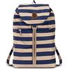 Invicta Zaino INVICTA - MINISAC HERITAGE, Bicolore Blu/Beige - Richiudibile e Tascabile - Viaggio & Tempo Libero - Zainetto Uomo Donna a Righe - ICONA - PACKABLE