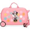 Disney Minnie Coquette Luggage - Bagaglio per bambini e bambine, il bagaglio a mano Coquette con combinazione laterale e 4 ruote è realizzato in ABS, un materiale rigido e leggero.