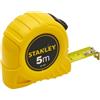 STANLEY , Flessometro Global, 5 m x 19 mm, Lega di acciaio, Giallo/Nero. 1-30-497