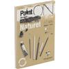 Clairefontaine 96539C Blocco collato PaintON multi-tecnica - 30 fogli carta da disegno multi-tecnica a Grana leggermente rugosa - naturale - A5 14,8x21 cm 250g
