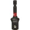 Milwaukee Shockwave - Inserto per chiave a bussola, 50 mm, esagonale da 1/4" su quadrato da 1/2"