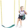 VEVOR- Catene Lunghezza 168cm Rivestite Moschettoni, Supporta 136 kg, Sostituzione, Accessori Altalena per Bambini, Esterno Interno, Verde, SA136KG