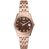 FOSSIL Orologio Scarlette da donna, 33 mm Movimento al quarzo con data a tre lancette e cinturino in acciaio inossidabile, 33 mm, Marrone caldo