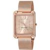 Nine West - Orologio da donna con cinturino in maglia mesh, Oro Rosa