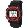 Armitron - Orologio sportivo unisex, digitale, con cronografo, cinturino in nylon, 45/7008, Rosso