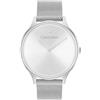Calvin Klein Orologio Analogico al Quarzo da Donna Collezione TIMELESS MESH 38MM con Cinturino in Maglia Metallica in Acciaio Inossidabile Argentato - 25200001