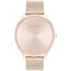 Calvin Klein Orologio Analogico al Quarzo da Donna Collezione TIMELESS MESH 38MM con Cinturino in Maglia Metallica in Acciaio Inossidabile Color Oro Rosso - 25200002