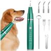 Love begans Kit di Pulizia dei Denti per Animali Domestici, Spazzolino da Denti ad Ultrasuoni con 5 modalità, Kit di Rimuovere la Placca Tartaro per Denti per Cani e Gatti, Verde