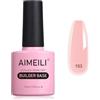 AIMEILI Builder Base Gel Ricostruzione Unghie Smalto Semipermanente Lattiginoso in UV LED Soak Off - (153) 10ML