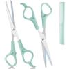 LOPHE Forbici da Parrucchiere, 3Pcs 6 Pollici Kit Forbici per Capelli, Kit Barbiere Professionali per Taglio di Capelli da Fai da te/Casa/Barbiere(Azzurro Chiaro)