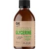 QKnatur GLICERINA VEGETALE LIQUIDA - Idratante e ammorbidente capelli e pelle - Base cosmetica per saponi, shampoo, creme, bricolage (250 ml)