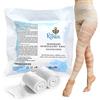 Ritalia BENDE DRENANTI ANTICELLULITE Ritalia® con sale del Mar Morto e principi attivi 100% VEGAN - Trattamento bendaggio anticellulite riducente e rassodante per gambe e glutei (2 bende)