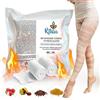 Ritalia® BENDAGGIO ANTICELLULITE SNELLENTE RASSODANTE con principi attivi 100% VEGAN 2 Bende DRENANTE GAMBE extra lunghe per gambe, glutei, pancia e fianchi azione tonificante (Bende)