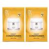 GK HAIR Global Keratin Deep Conditioner Masque Confezione da 2 20 ml Maschera idratante intensa, trattamento riparatore per capelli crespi con formula per il ripristino dei capelli crespi con oli di