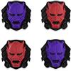 PlayVital Copri Analogici per Nintendo Switch/OLED Joycon,Cover Levette Analogiche Joystick Thumb Grip Cap in Silicone per Nintendo Switch Lite(2 Paia)-Demoni Oni-Rosso&Viola