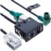 Keple Interruttore per auto USB AUX + Cavo di collegamento USB 4 pin + Cablaggio AUX 12 pin Compatibile con BMW 1 3 5 5 6 E81 E82 E87 E88 E90 E91 E92 E93 E60 E61 F07 F10 F11 E63 E64 Radio veicolare | 1.5 m