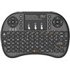 Rii Mini i8+ Wireless (layout ITALIANO) - Mini tastiera retroilluminata con mouse touchpad per Smart TV, Mini PC, HTPC, Console, Computer - Colore NERO