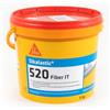Sika - Sikalastic-520 Fiber IT, Grigio - Membrana liquida impermeabilizzante - Rivestimento decorativo elastomerico - Resistente ai raggi UV - 5kg