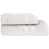 Bassetti Trendy, Set due pezzi Spugna Bagno 1 ospite 38x55 + 1 Asciugamano 58x105 Asciugamani 100% di Puro Cotone Contemporary Fumo