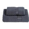 Caleffi - Set Asciugamani Bagno Viso e Bidet Morbida Spugna 100% Cotone Jacquard, 1 Asciugamano Viso 60x110 cm + 1 Asciugamano Bidet Ospite 40x60 cm Assorbenti Resistenti a Lavaggi Frequenti, Durevoli
