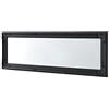 [en.casa] Specchio da Parete con Cornice in Legno di Eucalipto Stile Barocco Montaggio Verticale o Orizzontale 132x42 cm Specchio Rettangolare Cornice Decorativa - Nero