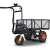SuperHandy Carrello di servizio Utility Power Wagon Carriola elettrica 48 V DC Alimentato a Ioni di litio 230 kg di carico e oltre 460 kg di capacità di trasporto per la fattoria e il giardino