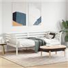 vidaXL Dormeuse Senza Materasso Bianca 90x190 cm Legno Massello Pino
