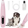 OFFCUP Trimmer Elettrico per Piede per Animali, Tagliacapelli per Cani, Tosatrice per Gatti Elettrico Forbici, per Tagliare i Peli del Cane Intorno a Zampe, Orecchie, Occhi, Viso (Rosa)