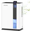 ROMMQB Deumidificatore Casa Muffa, ROMMQB 3000ML Deumidificatore Portatile Piccolo per Cantina, Bagno, Camera da Letto, Dehumidifier Smart Deumidificatori Elettrico con Spegnimento Auto, 5 Luci Notturne