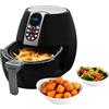 MEDION Friggitrice ad aria calda E10 S (4L, 1500 watt, pannello comandi digitale, frittura senza olio, timer di 30 minuti, MD 17320)