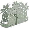 Baroni Home Portatovaglioli in Metallo Decorato, Design Moderno per Tavola e Cucina, Linea Fragola, 4x14,5x10 cm