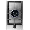 PremierTech PC301 Piano Cottura a Gas 1 Fuoco 30cm Acciaio Inox Mono Bruciatore da Incasso Griglie in Ghisa Accensione Elettrica Compatibile Metano e GPL Modulo Domino per Casa Camper Appartamenti