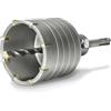 S&R Fresa a Tazza per Muro Cemento Ø 68mm Corona Diamantata Carotatrice a Secco + Adattatore SDS PLUS + Punta Centraggio 8x110 mm
