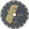 PRODIAMANT disco diamantato 230mm universale 230 x 22,2 mm calcestruzzo, pietra, mattone disco da 7mm segmento