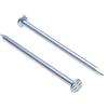 Keple Chiodi per Legno con Testa Tonda Piatta (Quantità da 100) Chiodi Ferro Testa Piana Zinco Placcato Fai da te e Artigianato per Mobili Taglia: Lunghezza 80 mm Diametro del chiodo 3 mm