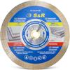 S&R Disco diamantato 180 x 25,4 x 10 mm (1,6 mm extra sottile), disco da taglio per Gres fine, Piastrelle, Porcellana, Ceramica, Granito, Marmo, per sega da banco e tagliapiastrelle
