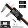 HARDELL Calibro Digitale 150mm, HARDELL Digital Caliper in Acciaio Inox Con Display LCD, Precisione Micrometro per Misurzione Esterna, Interna, Profondità e di Passo