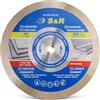 S&R Disco diamantato 250 x 25,4 x 10 mm (1,6 mm extra sottile), disco da taglio per Gres fine, Piastrelle, Porcellana, Ceramica, Granito, Marmo, per sega da banco e tagliapiastrelle