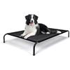 Nobleza Brandina Per Cani, Lettino Rialzato Per Cani Tagila Grande, Lettino Cane Per Giardino E Outdoor, Letto Rinfrescante Per Animali Domestici Lavabile, Nero, L, 124x90x20CM