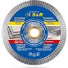 S&R Disco Diamantato 115mm Premium x Taglio Gres Porcellanato Piastrelle Ceramica Granito Marmo. Professionale e Sottile per Smerilgliatrice 115