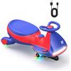 FanttikRide 12V N7 Pro Macchina Elettrica per Bambini, Ricarica Di Tipo C, Auto Elettrica 2 in 1, 2 Velocità, Antiribaltamento, Ruote Lampeggianti, Bluetooth, per Bambini da 3-8 anni, Rosso e Blu.