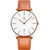 BEN NEVIS Orologio da Uomo e Donna, Quarzo, Quadrante Ultra Sottile e Minimalista, Display Della Data, Cinturino in Pelle, Classico, Regalo