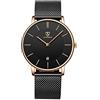 BEN NEVIS Orologio Uomo,Orologio al Quarzo da Uomo e da Donna,Quadrante Ultra Sottile e Minimalista,Display Della Data,Cinturino in Pelle,Orologio Classico e Minimalista, Regalo Uomo