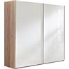 Composad | Armadio della Linea SYSTEMA, Armadio a 2 Ante Scorrevoli, Camera da Letto, (LxAxP) 250x223x67 cm, Colore Rovere oak Mielato e Bianco Laccato, Made in Italy