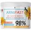 Roris ARNIFAST arnica per cavalli uso umano, 98% extra forte, Vero estratto di arnica, azione rapida, gel RAFFREDDANTE, 500ml MADE IN ITALY
