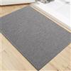 AMFUN Zerbino Ingresso Interno, Zerbino Antiscivolo, Zerbinoes Casa Lavabile per Ingresso, Cucina, Camera da Letto (Grigio scuro, 60 * 90 cm)
