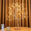 AONAT Albero Luminoso LED 108 LED,8 Modalità,Alimentazione USB o Batterie, Telecomando e Timer,Lampada Decorativa con Rami Flessibili,Luce Calda per Natale,Soggiorno,Camera da Letto