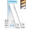 PZSUNLY Led Sottopensile Cucina con Telecomando, 20cm Luce Led Sottopensile con Sensore di Movimento,Dimmerabile, Magnetica, Ricaricabile Luce Armadio per Corridoi, Armadi, Cucine (2 pezzi,Bianco)