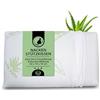 MaxxGoods Cuscino ortopedico cervicale anallergico e antiacaro, Cuscini per letto 42x70x9cm in schiuma visco-gel qualità premium, Con 1 fodera protettiva bianca 100% cotone e 2 federe all'aloe vera